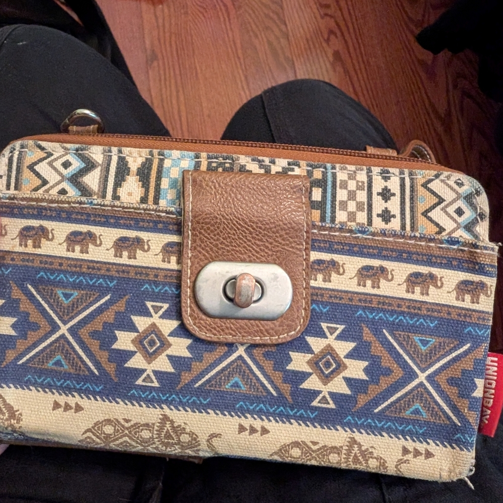Tribal Print Wallet/Wristlet/Crossbody